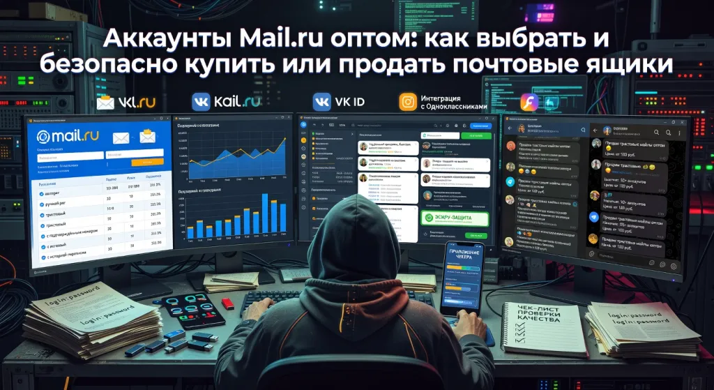 Аккаунты Mail.ru оптом: как выбрать и безопасно купить или продать почтовые ящики с текстом